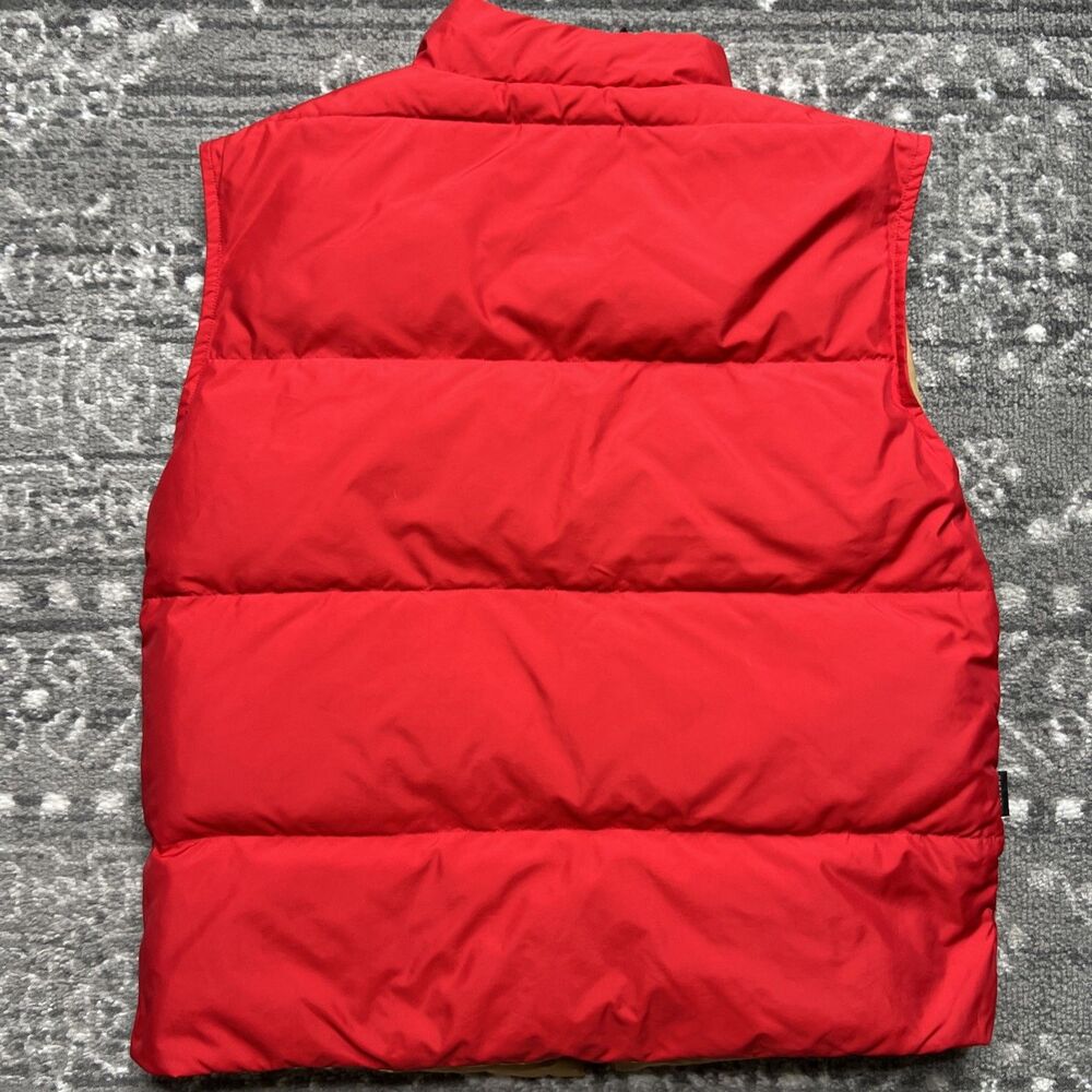 Weekend Max Mara Womens Reversible Puffer Vest Gilet Size 8 Tan Red Luxury - Picture 12 of 14